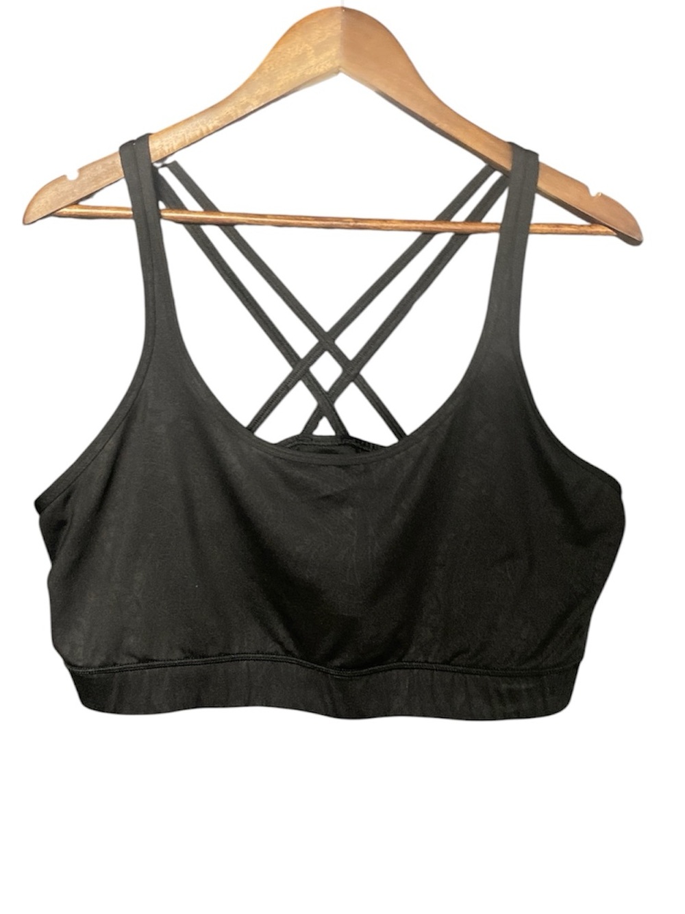 Auden Black Racerback Sports Bra - sz 2X